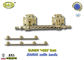 দস্তা কলকেট মেটাল হ্যান্ডলগুলি, ধাতু অন্ত্যেষ্টিক্রিয়া 30 X 9.5cm স্বর্ণের রঙ zamak কফিন বার