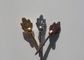 ধাতু কফিন স্ক্রু অন্ত্যেষ্টিক্রিয়া accessoires D005 স্বর্ণের রঙ পাতা আকৃতি 2.6 * 9cm কফিন প্রসাধন
