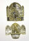 প্লাস্টিক প্রবন্ধ অন্ত্যেষ্টিক্রিয়া আনুষাঙ্গিক কফিন হ্যান্ডলগুলি কোণার C022 গোল্ড রঙ